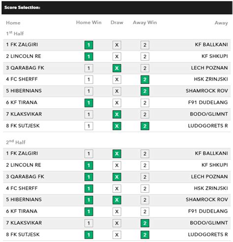 sportstake 8 result